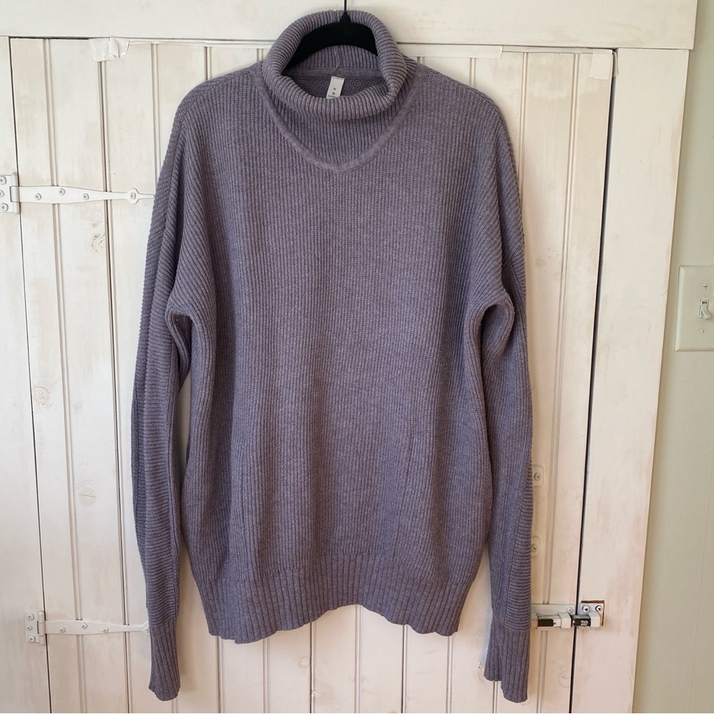 Lululemon Cozy Calling Turtleneck Heathered Purple Quartz Size Medium